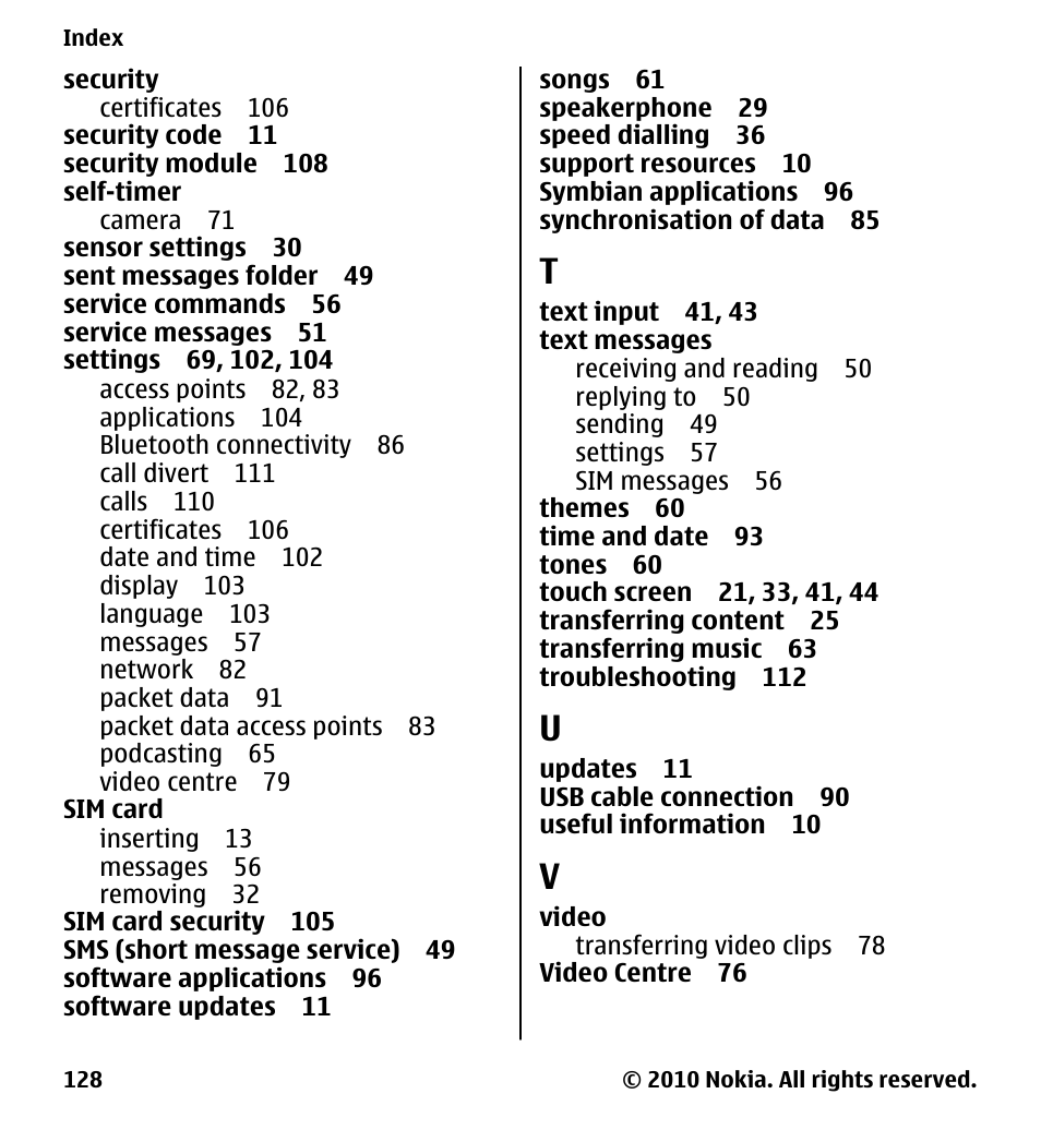 Nokia 5228 User Manual | Page 128 / 129