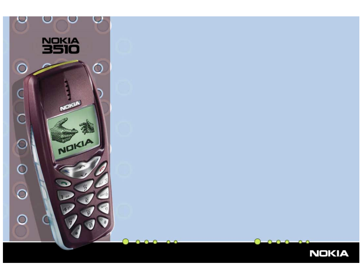 Design with emotion, The design is new and radical - trendy in 2002, Easy to carry: "wear your nokia 3510 | Nokia 3510 User Manual | Page 2 / 30