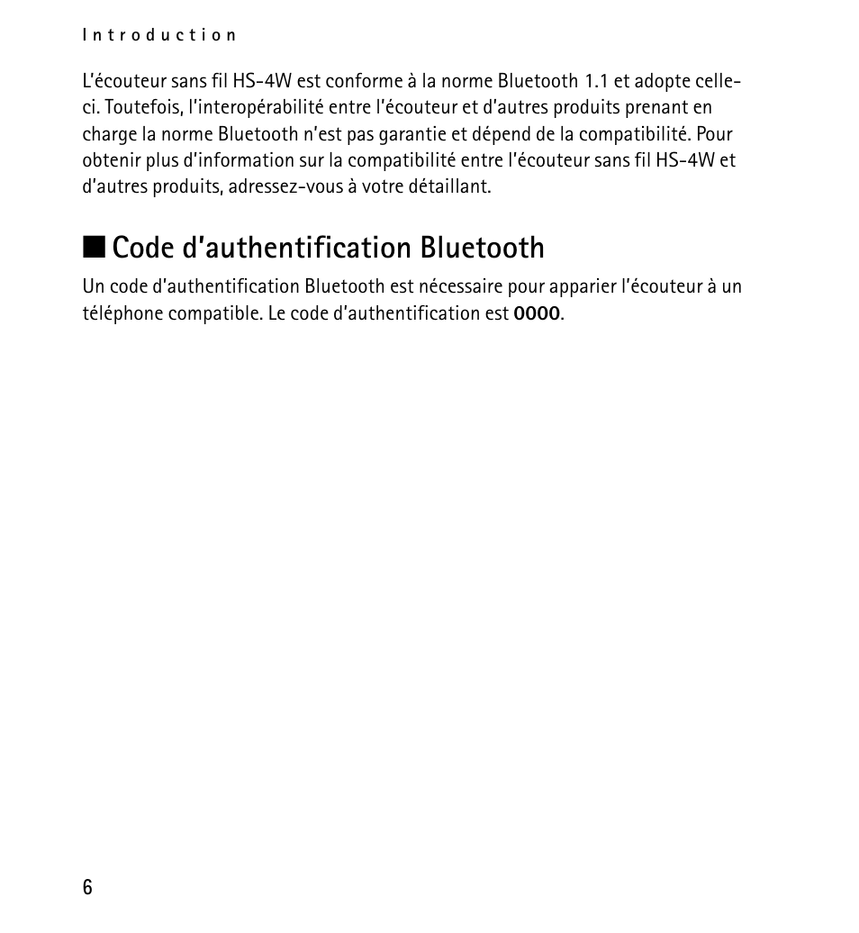 Code d’authentification bluetooth | Nokia 9232254 User Manual | Page 70 / 86