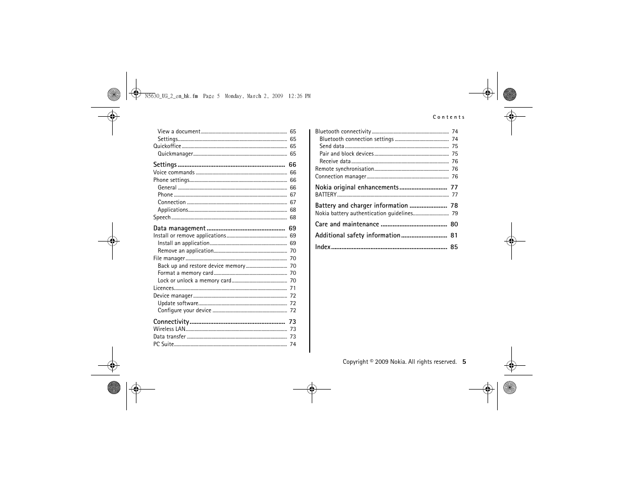 Nokia 5630 User Manual | Page 6 / 87
