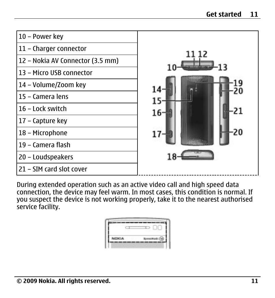 Nokia X6-00 User Manual | Page 11 / 213