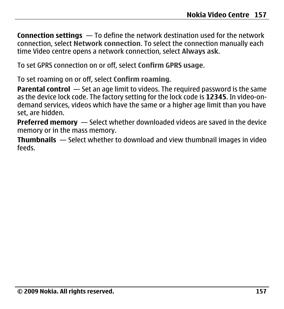 Nokia X6-00 User Manual | Page 157 / 213