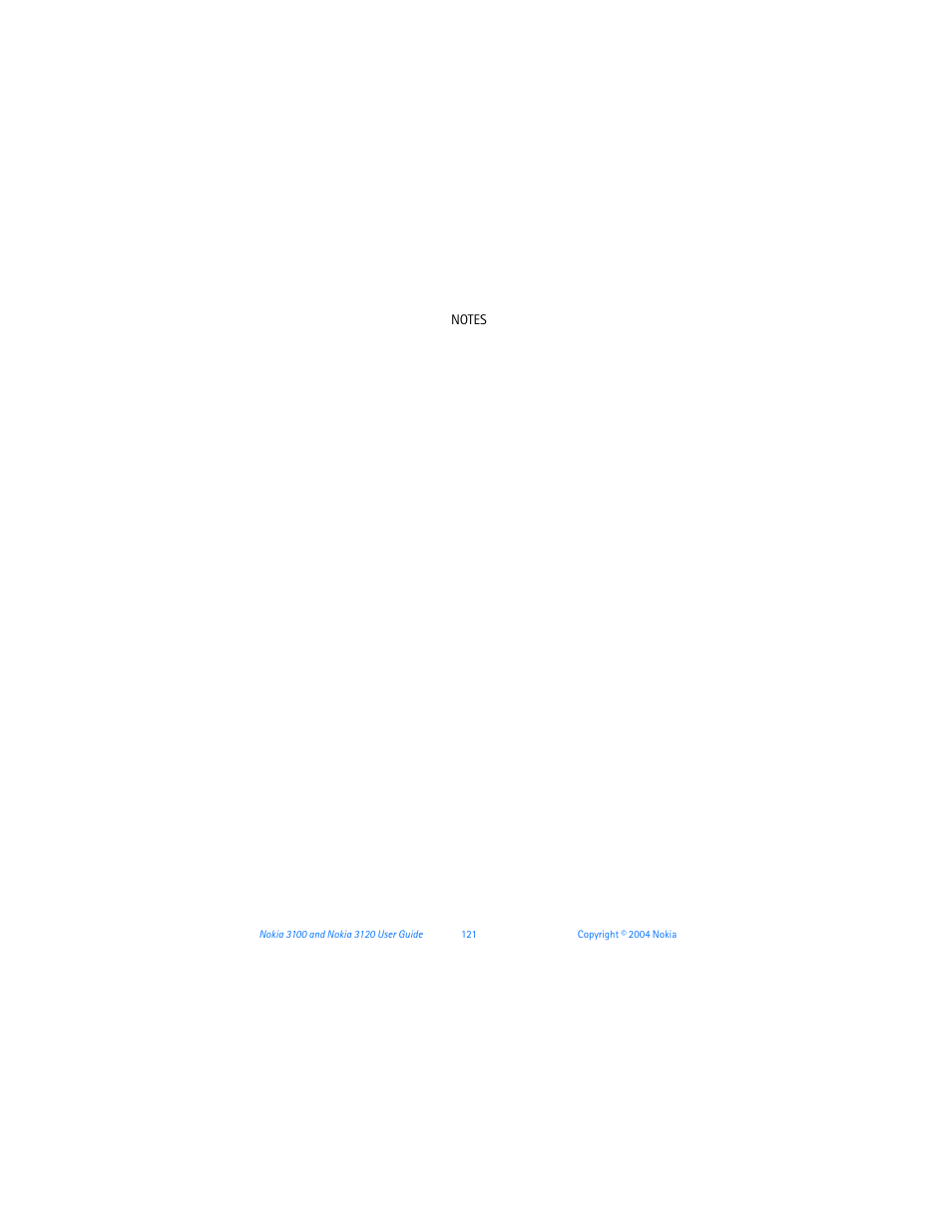 Nokia 3120b User Manual | Page 130 / 131