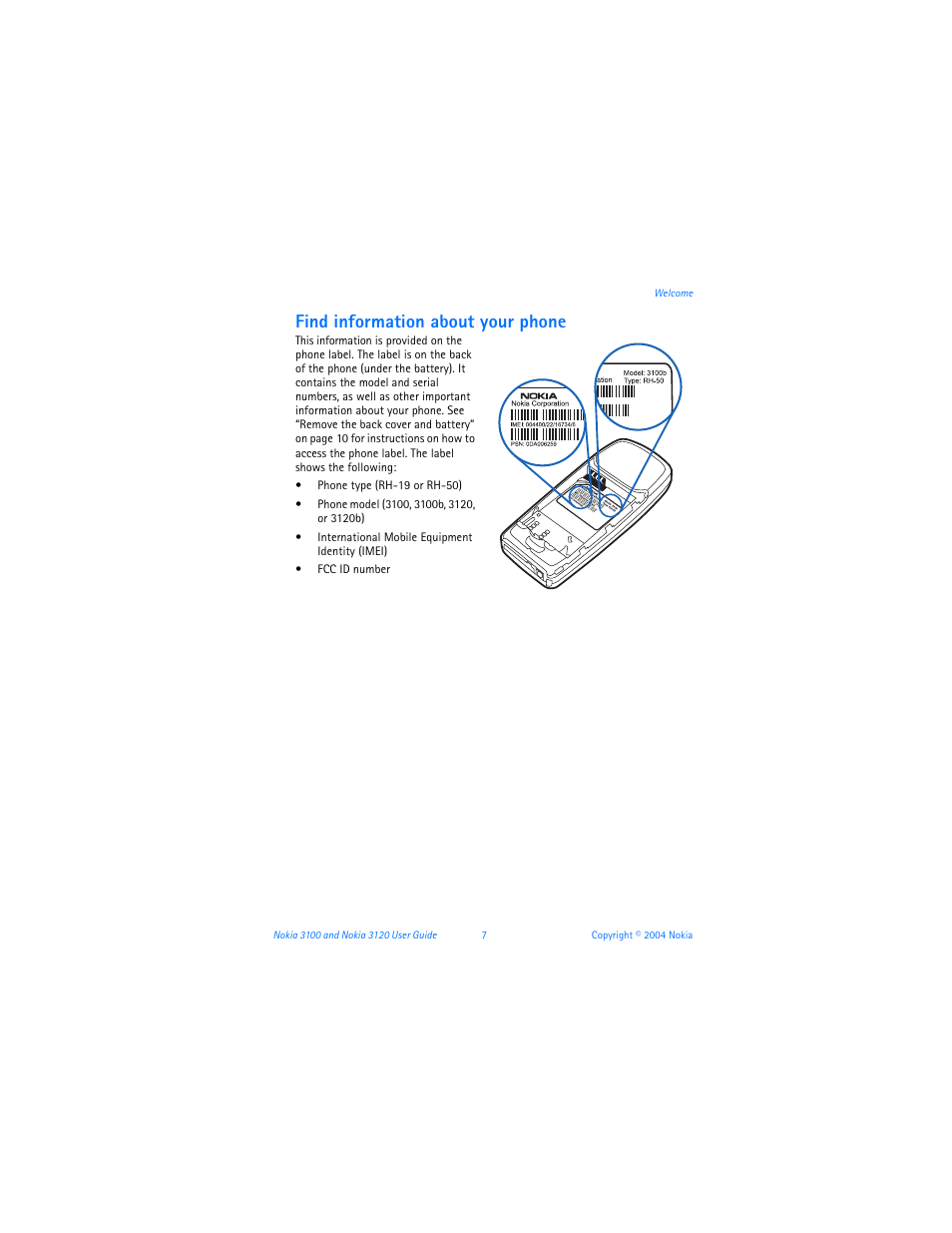 Find information about your phone | Nokia 3120b User Manual | Page 16 / 131
