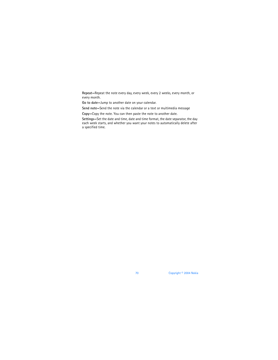 Nokia 3120b User Manual | Page 79 / 131