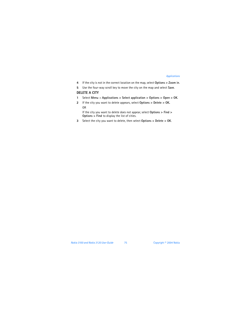 Nokia 3120b User Manual | Page 84 / 131
