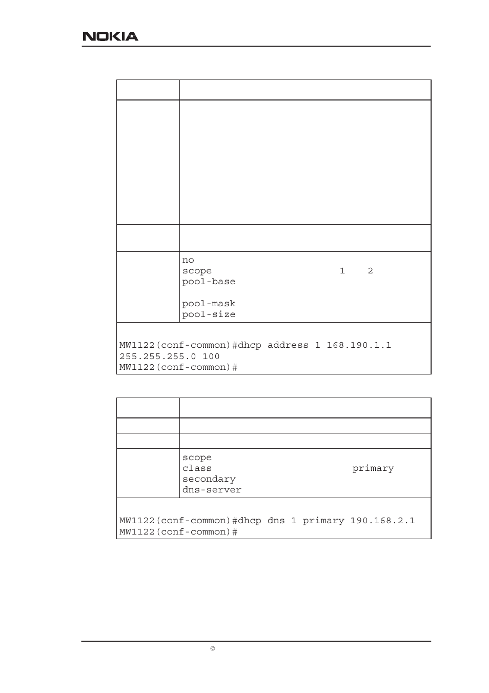 Managing mw1122 | Nokia MW1122 User Manual | Page 118 / 129