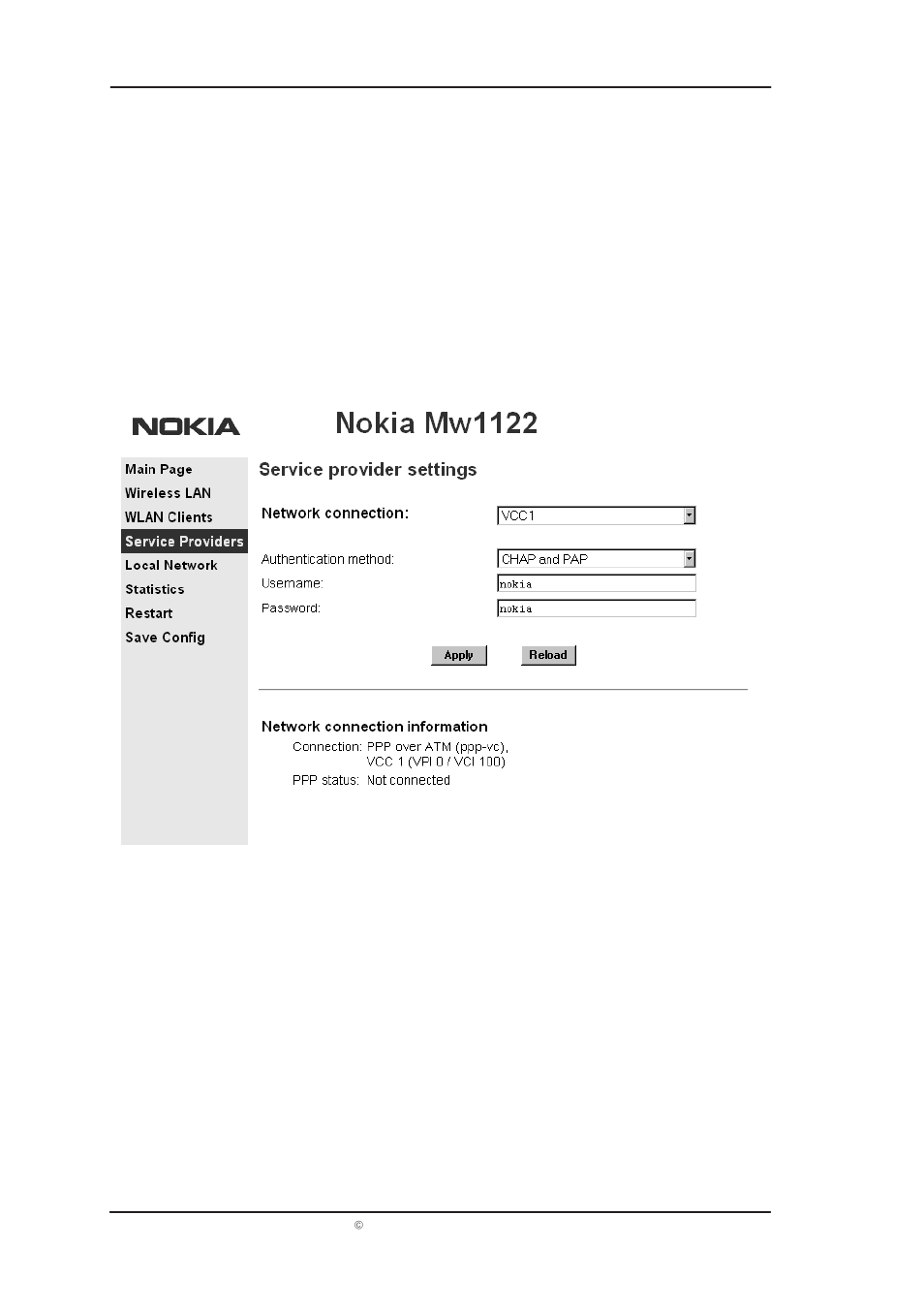 Mw1122 administrator manual | Nokia MW1122 User Manual | Page 57 / 129