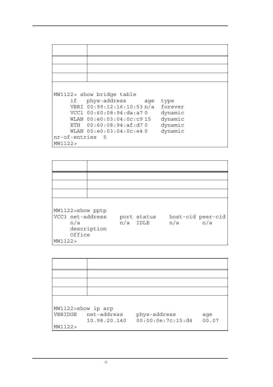 Mw1122 administrator manual | Nokia MW1122 User Manual | Page 73 / 129