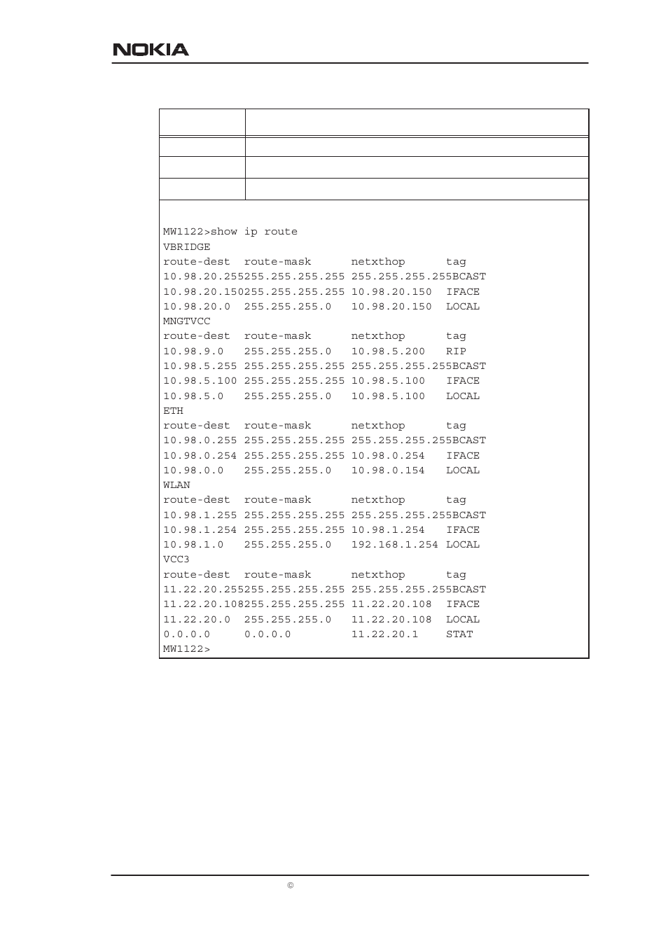 Managing mw1122 | Nokia MW1122 User Manual | Page 76 / 129