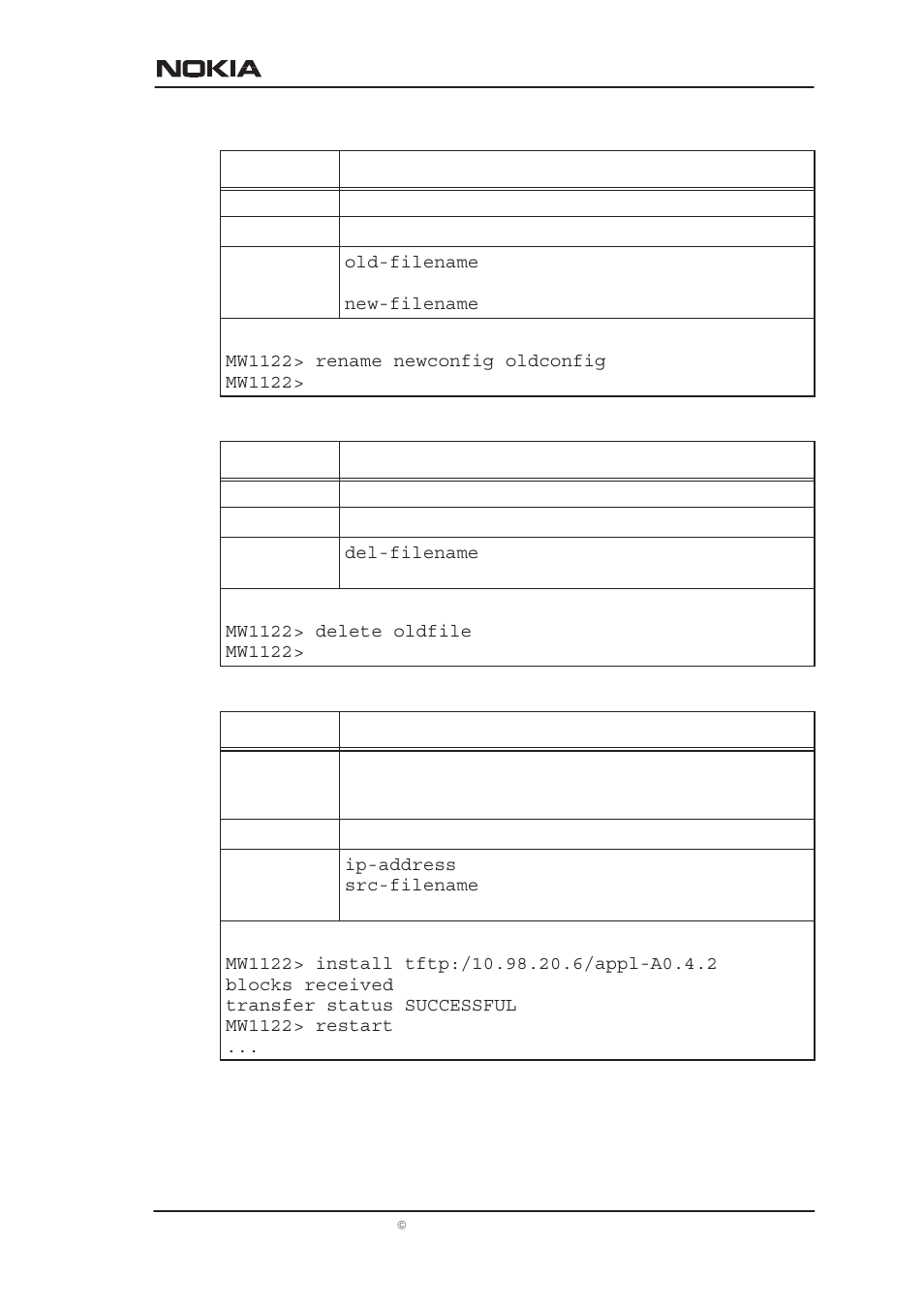 Managing mw1122 | Nokia MW1122 User Manual | Page 88 / 129