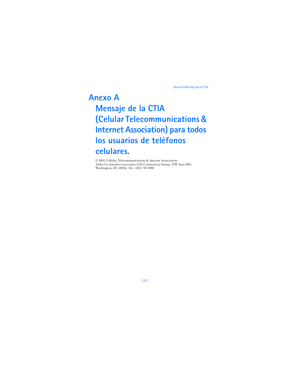 Anexo a mensaje de la ctia | Nokia 2285 User Manual | Page 188 / 201