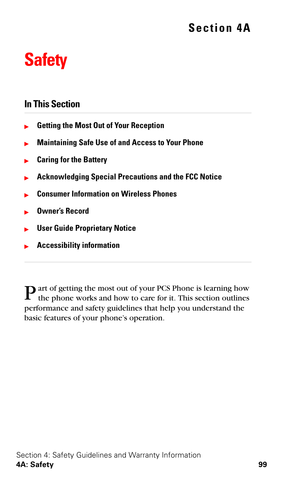 Safety, 4a. safety | Nokia 3588i User Manual | Page 106 / 145