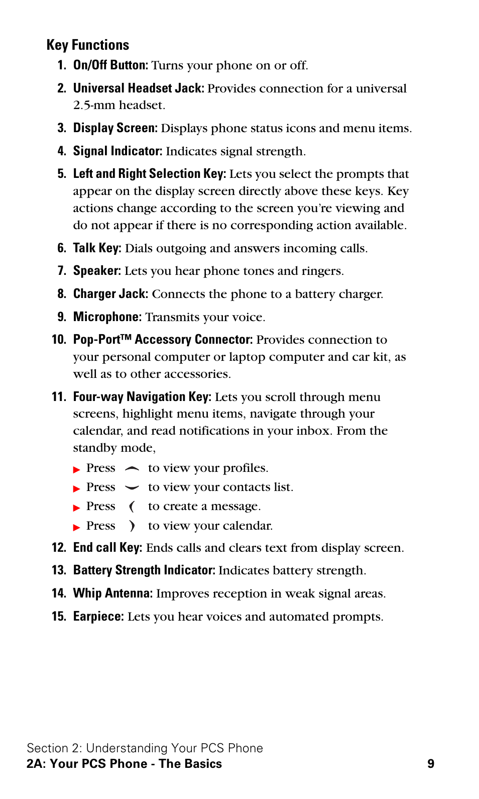 Key functions | Nokia 3588i User Manual | Page 16 / 145