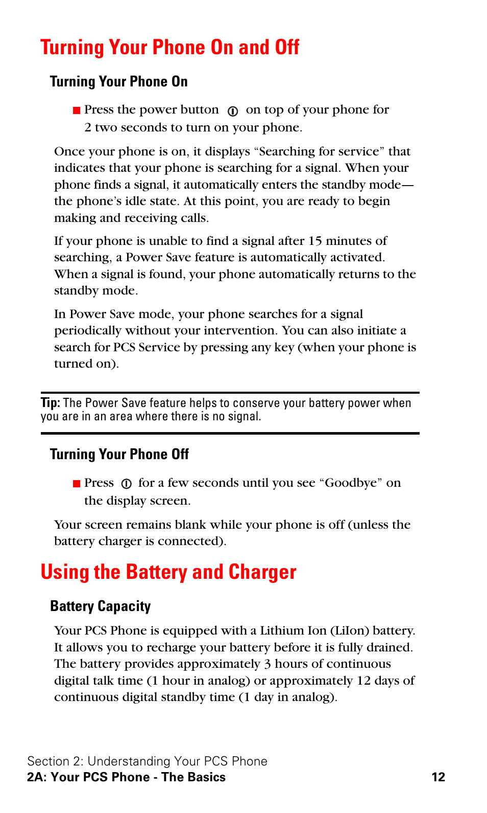 Turning your phone on and off, Using the battery and charger | Nokia 3588i User Manual | Page 19 / 145