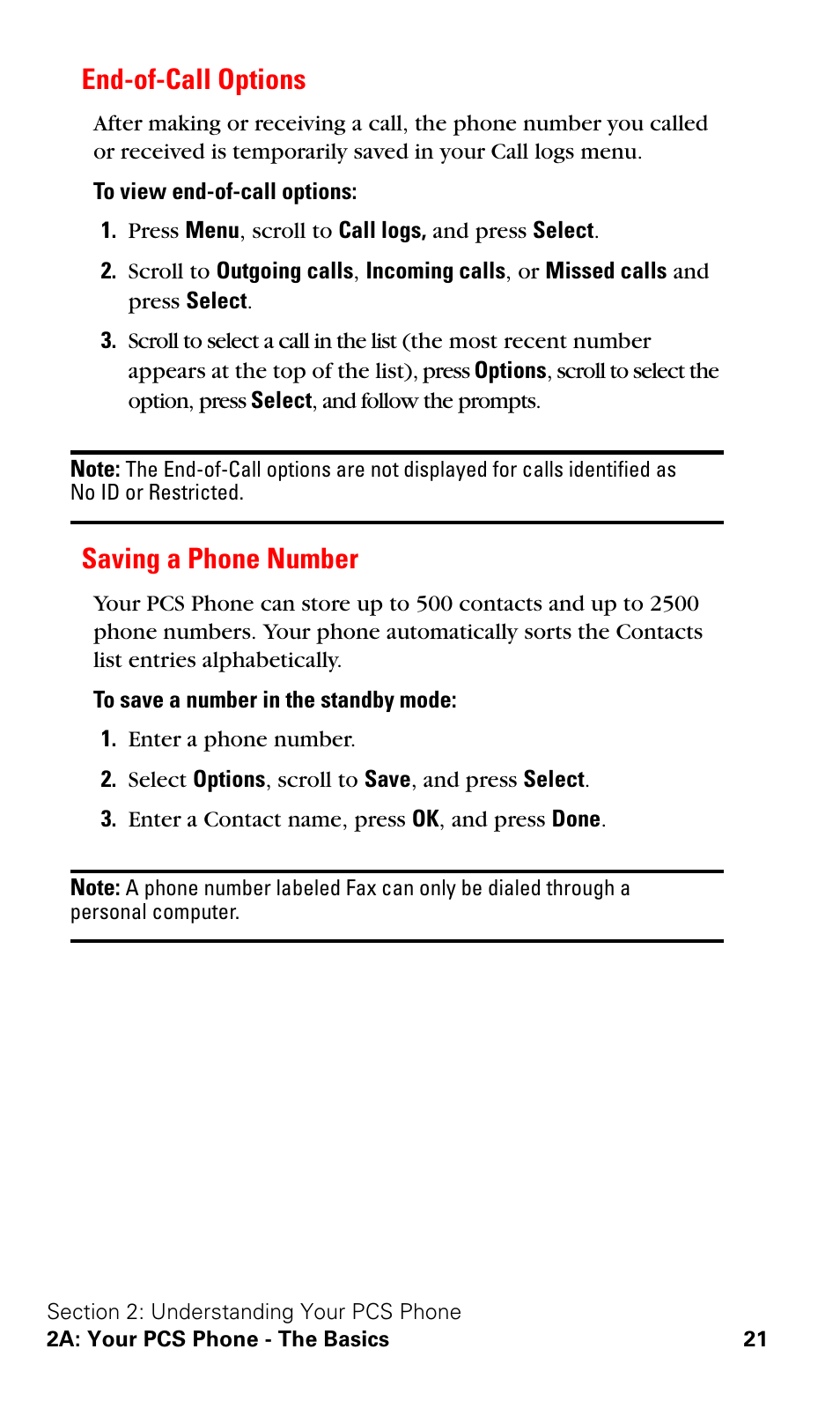 End-of-call options, Saving a phone number, End-of-call options saving a phone number | Nokia 3588i User Manual | Page 28 / 145