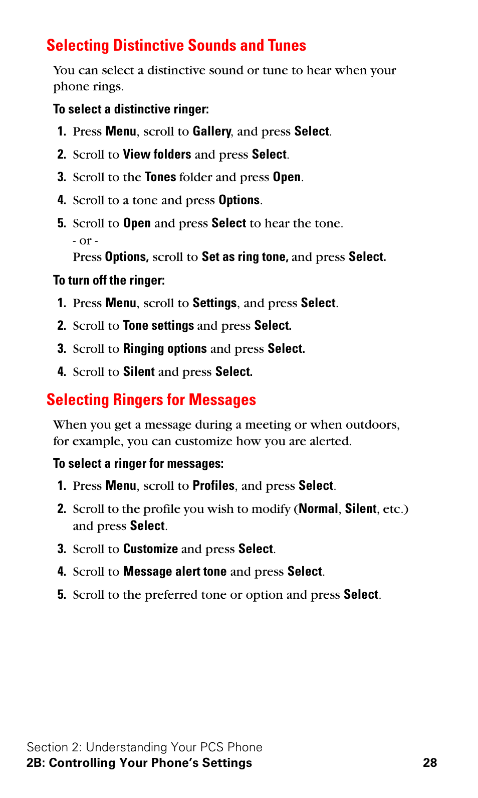 Selecting distinctive sounds and tunes, Selecting ringers for messages | Nokia 3588i User Manual | Page 35 / 145