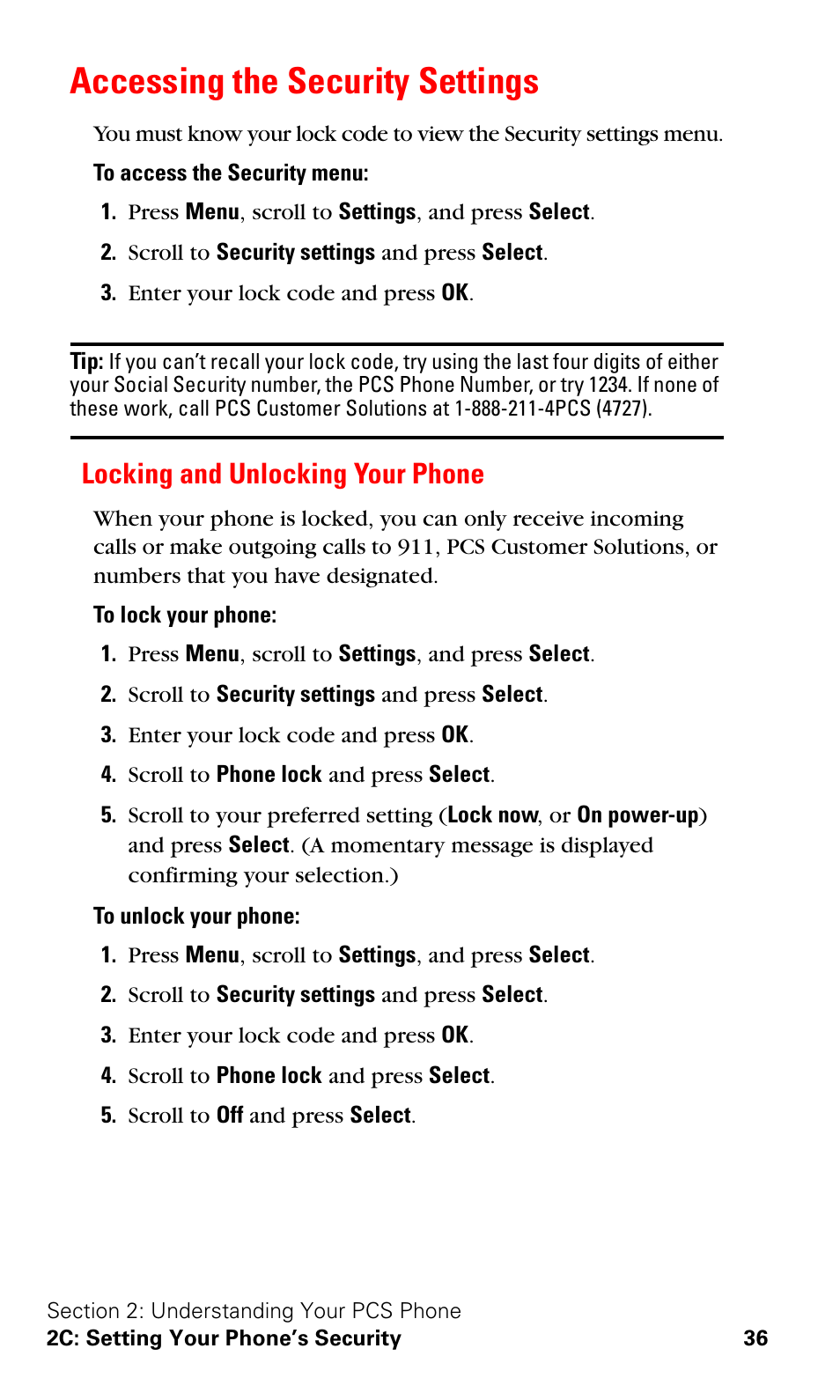 Accessing the security settings, Locking and unlocking your phone | Nokia 3588i User Manual | Page 43 / 145