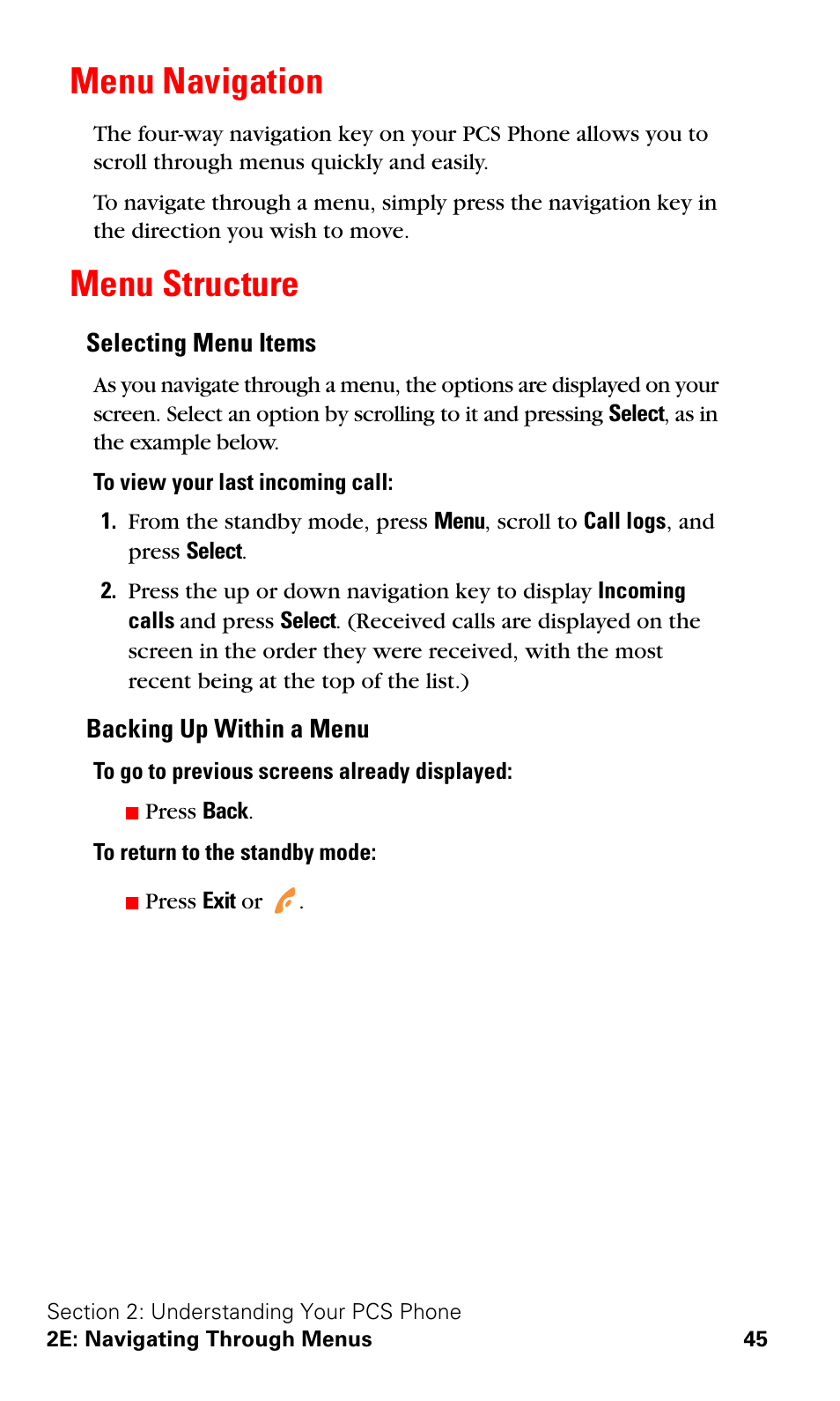 Menu navigation, Menu structure, Menu navigation menu structure | Nokia 3588i User Manual | Page 52 / 145