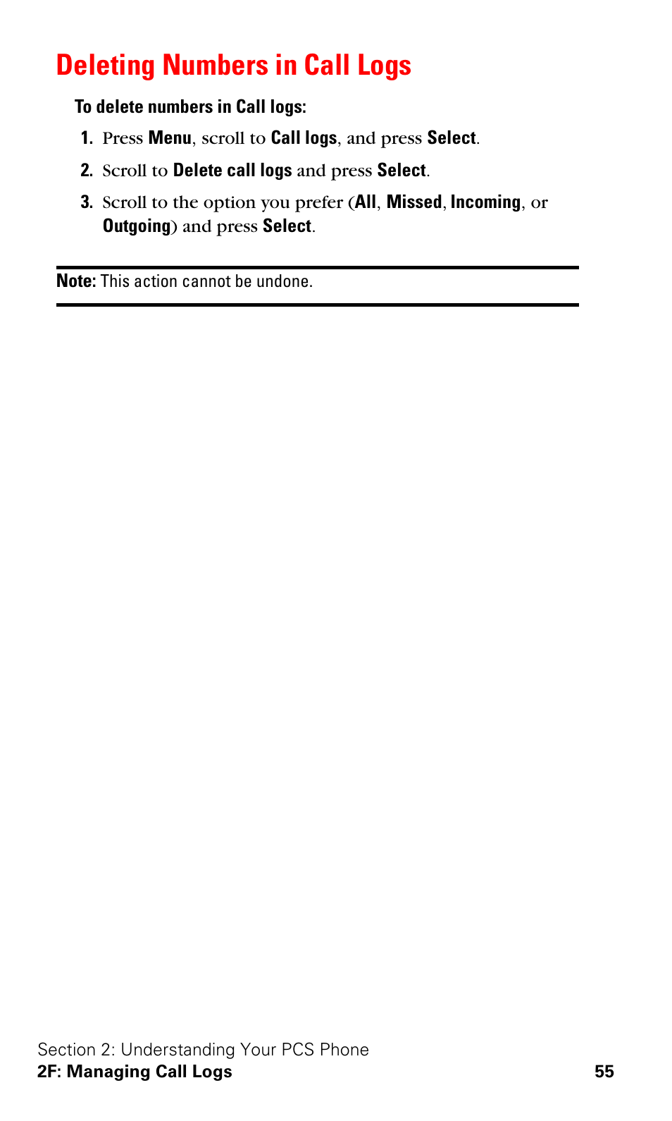Deleting numbers in call logs | Nokia 3588i User Manual | Page 62 / 145