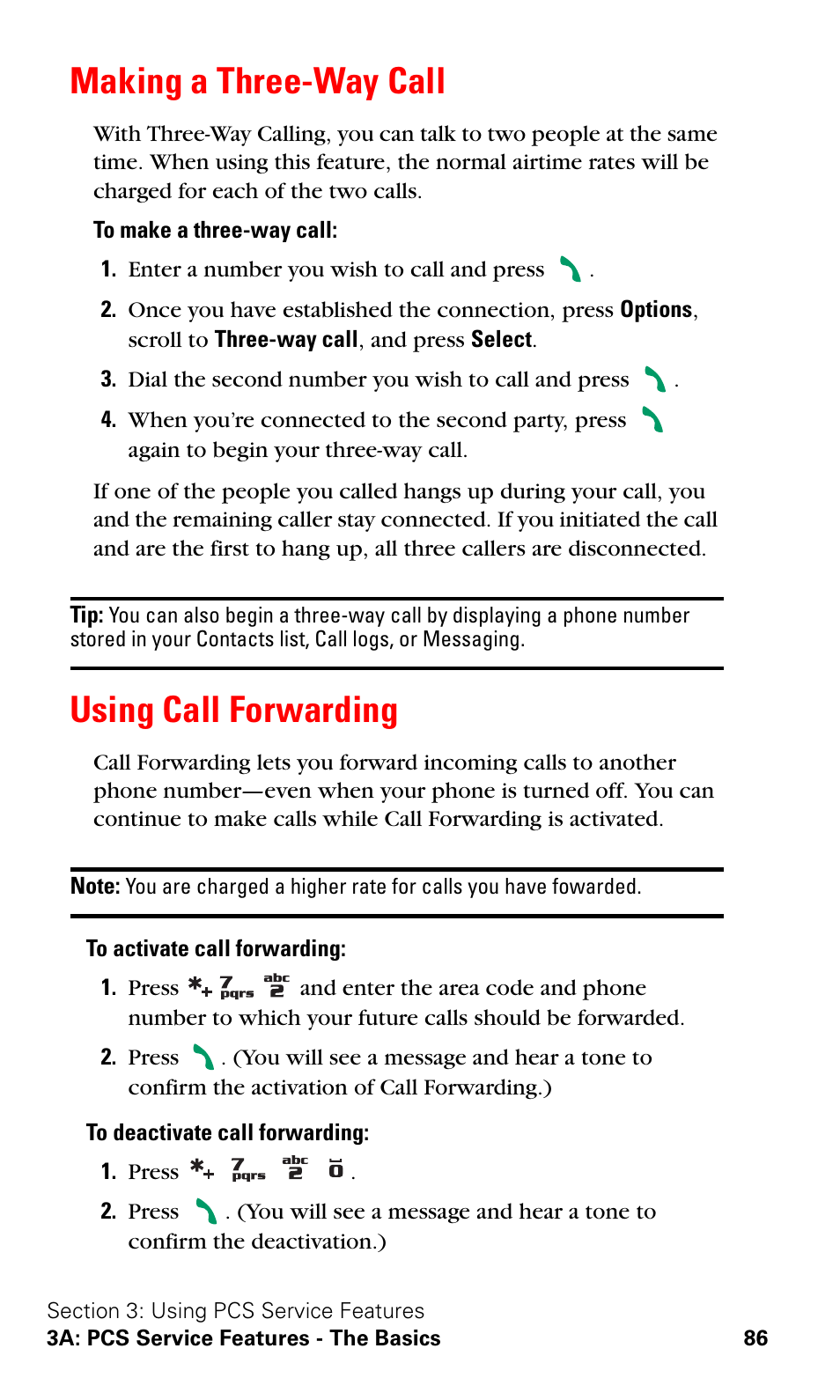 Making a three-way call, Using call forwarding, Making a three-way call using call forwarding | Nokia 3588i User Manual | Page 93 / 145