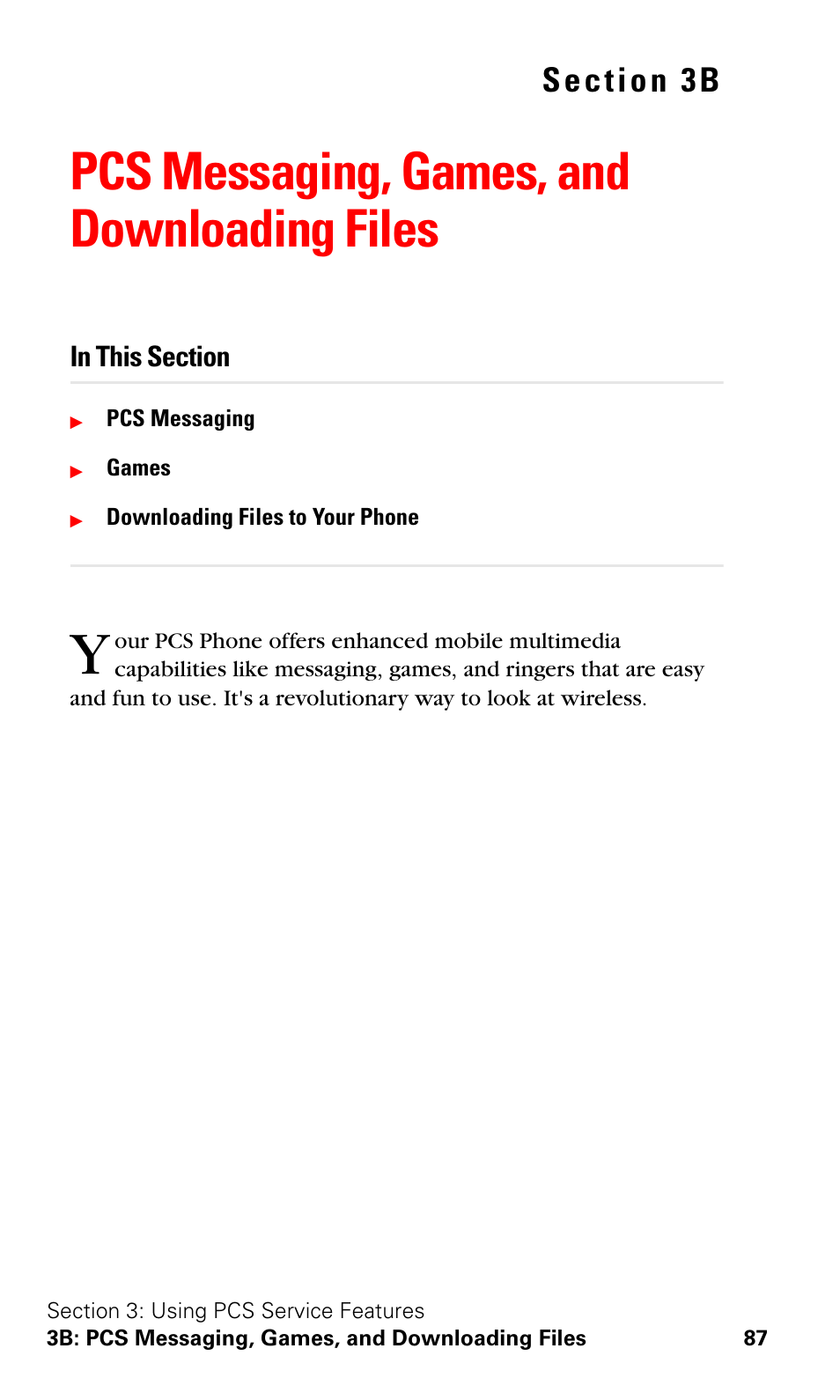 Pcs messaging, games, and downloading files, 3b. pcs messaging, games, and downloading files | Nokia 3588i User Manual | Page 94 / 145