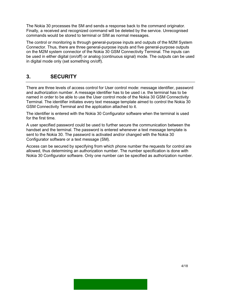 Security | Nokia 30 User Manual | Page 6 / 20