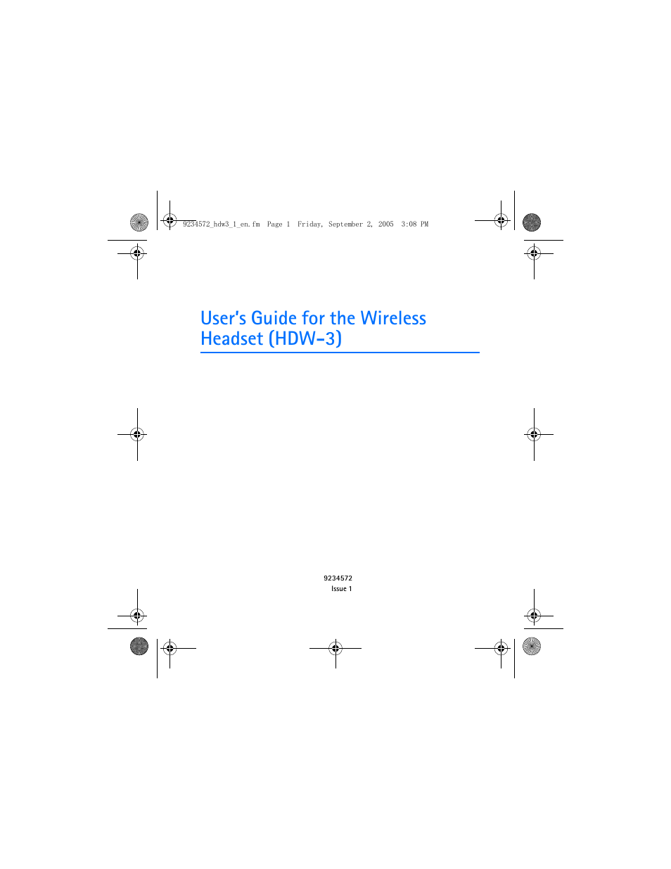 Nokia HDW-3 User Manual | 80 pages