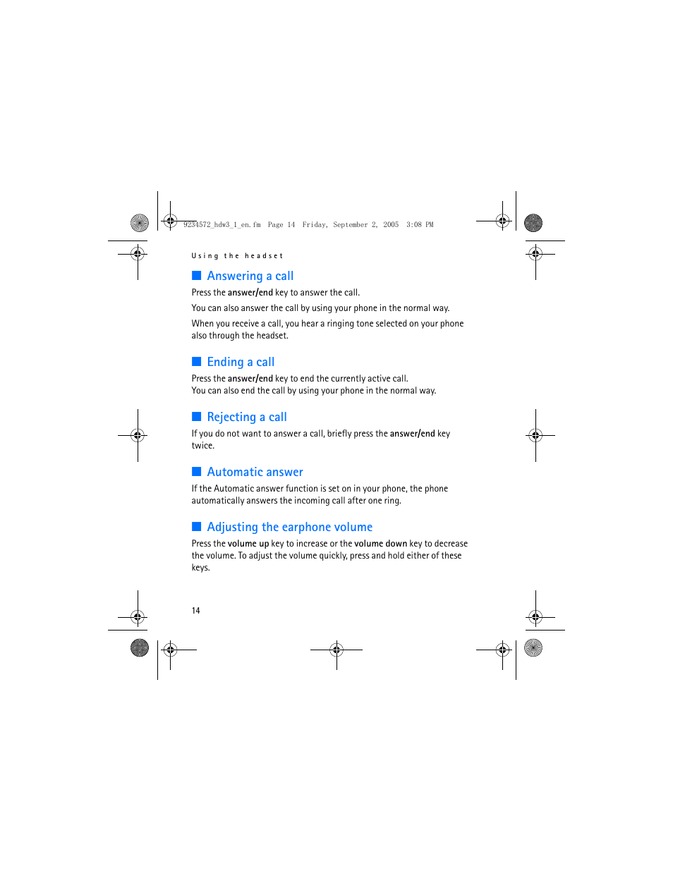 Nokia HDW-3 User Manual | Page 14 / 80