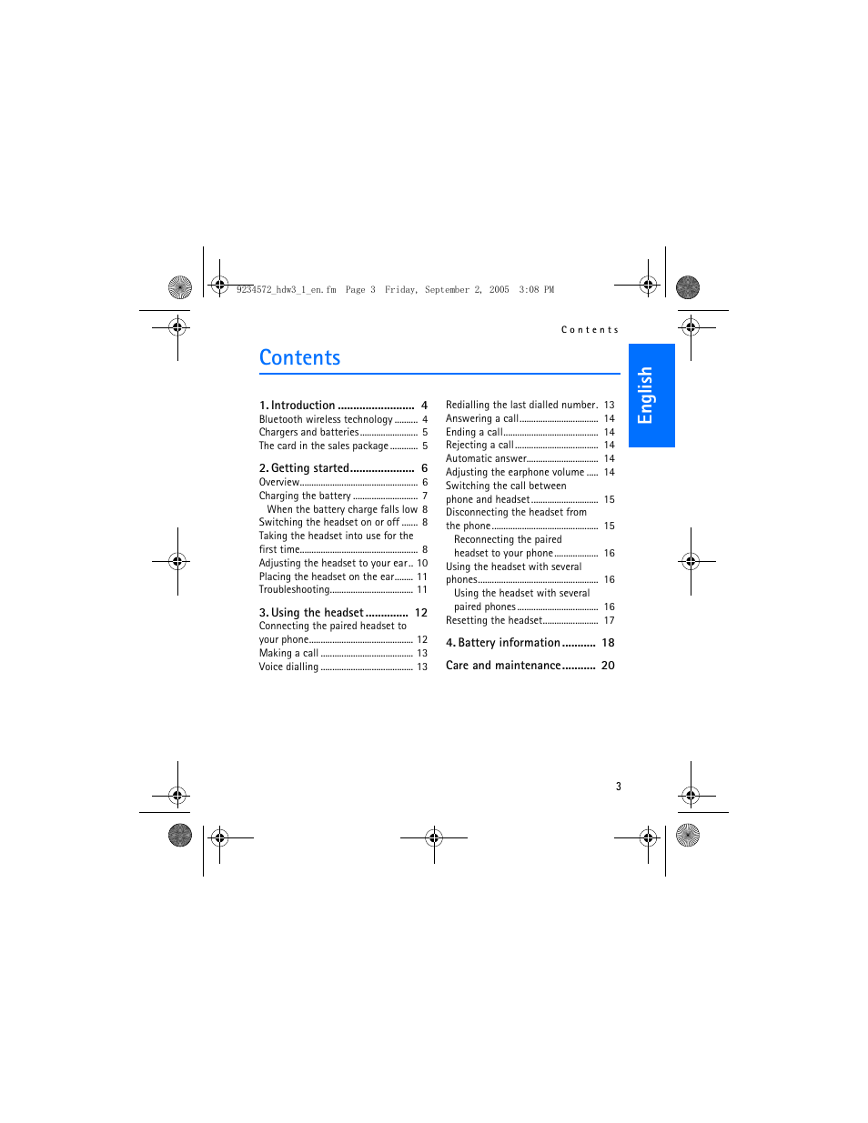 Nokia HDW-3 User Manual | Page 3 / 80
