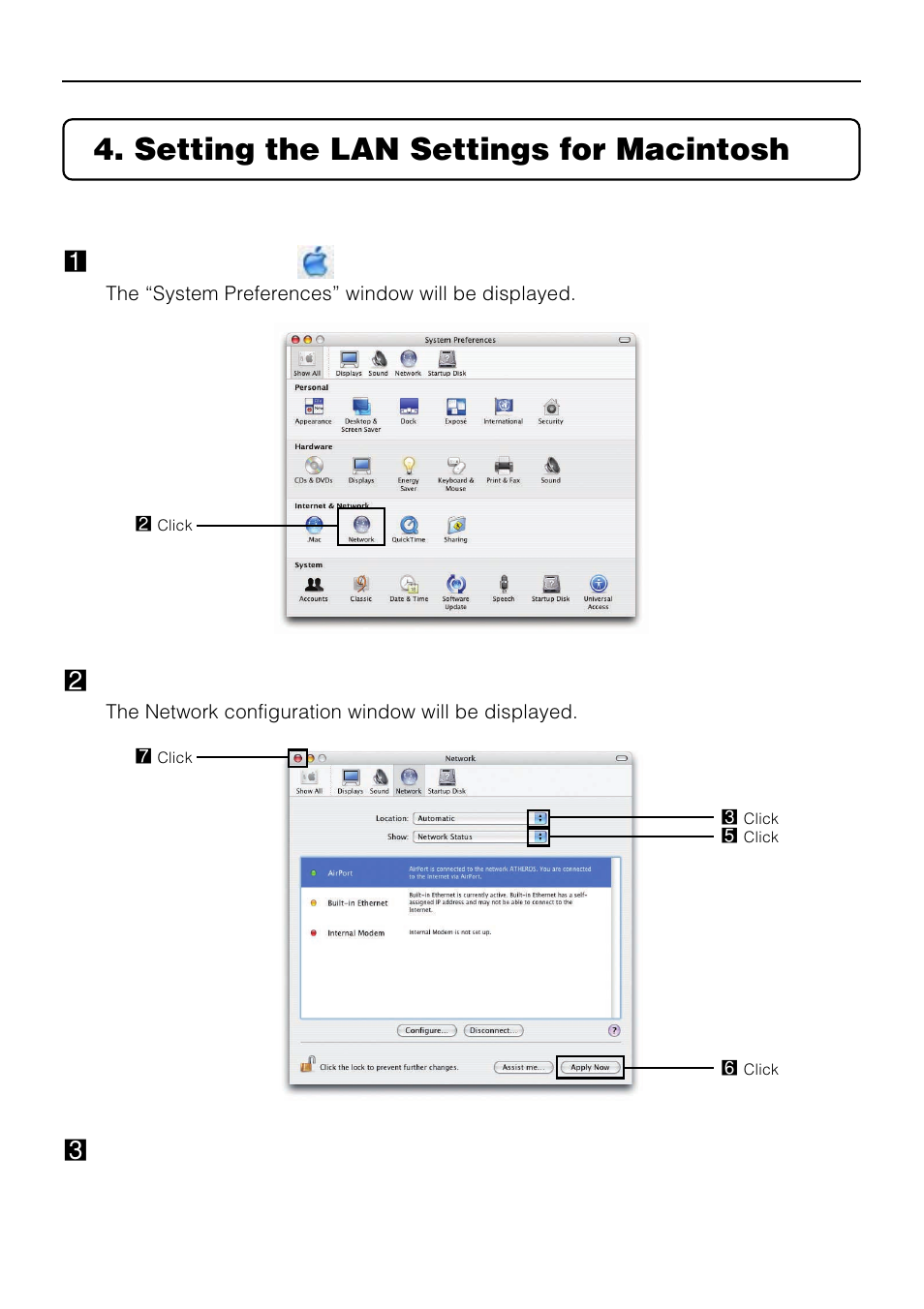 Setting the lan settings for macintosh | Nokia WT610 User Manual | Page 8 / 20
