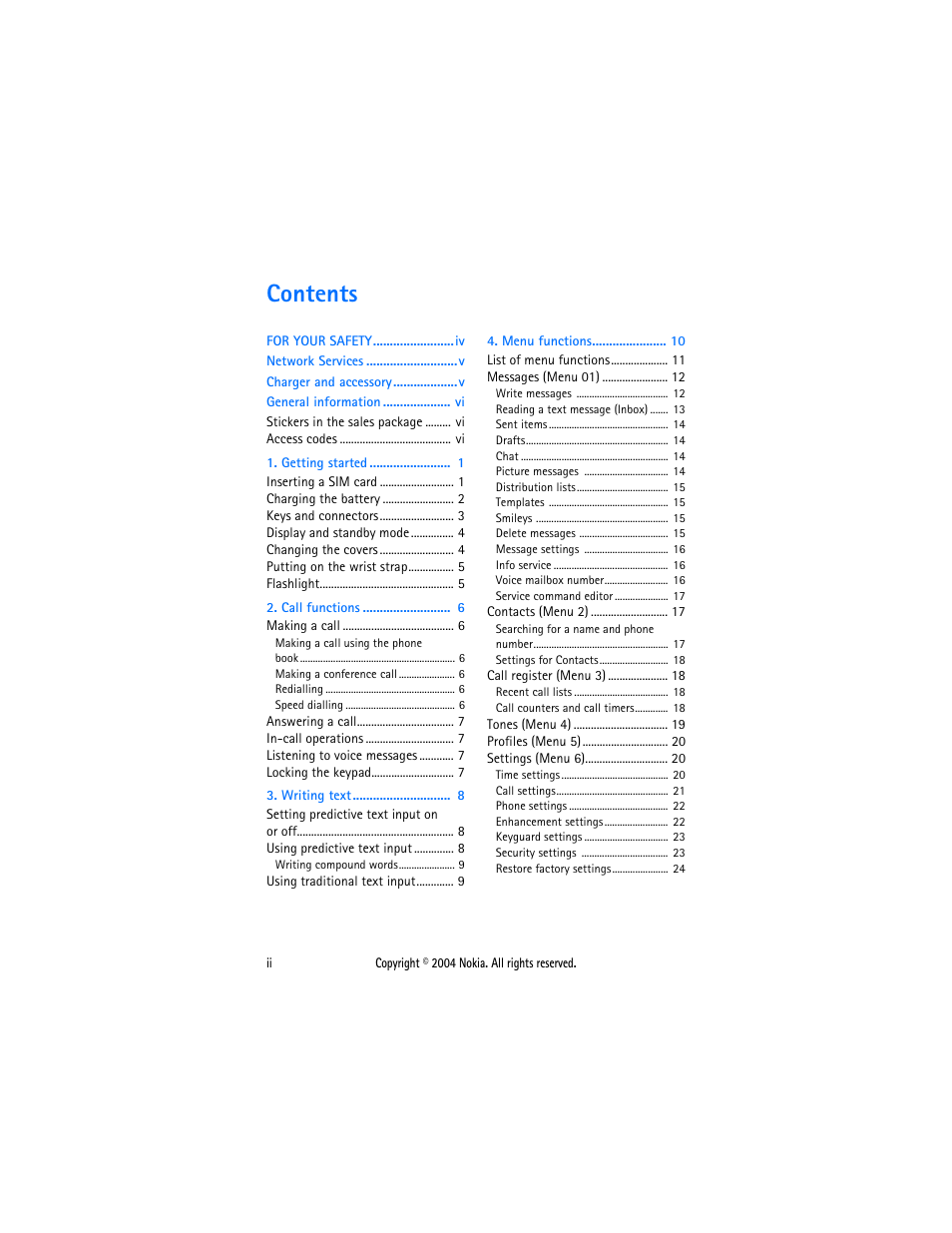 Nokia 1108 User Manual | Page 3 / 45