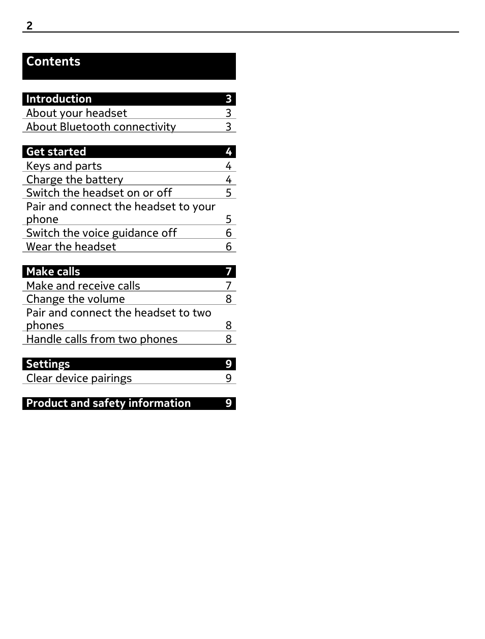 Nokia BH-118 User Manual | Page 2 / 11