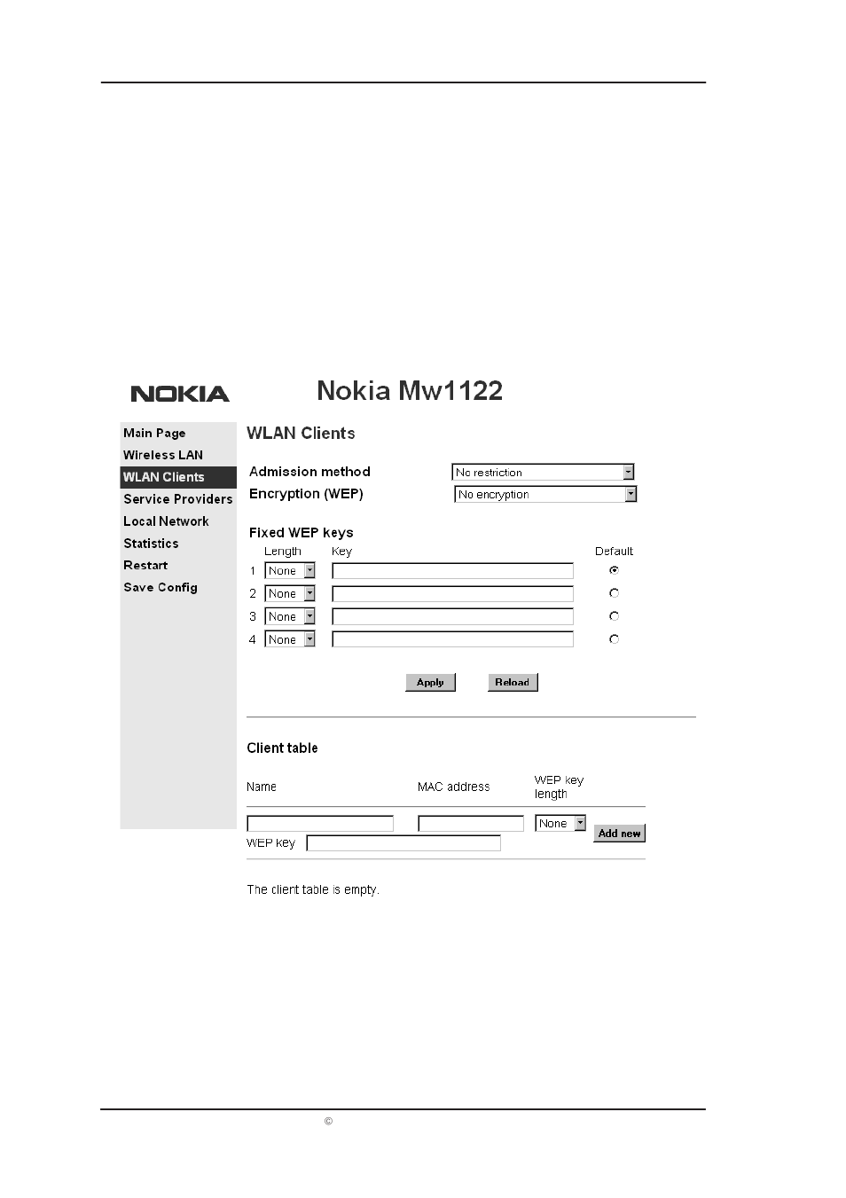 Mw1122 user manual | Nokia T66520 User Manual | Page 11 / 37