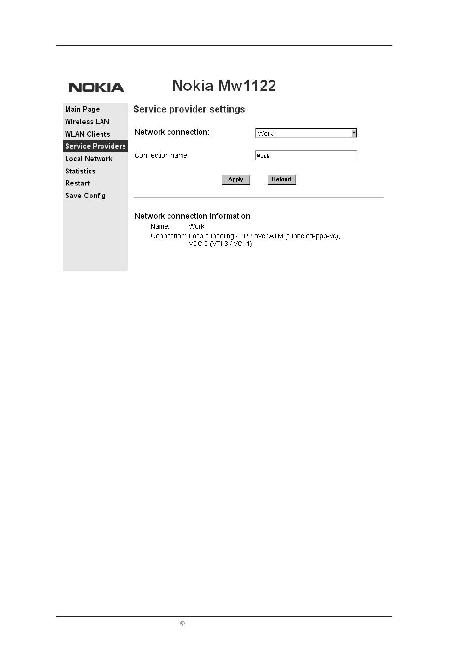 Mw1122 user manual | Nokia T66520 User Manual | Page 17 / 37