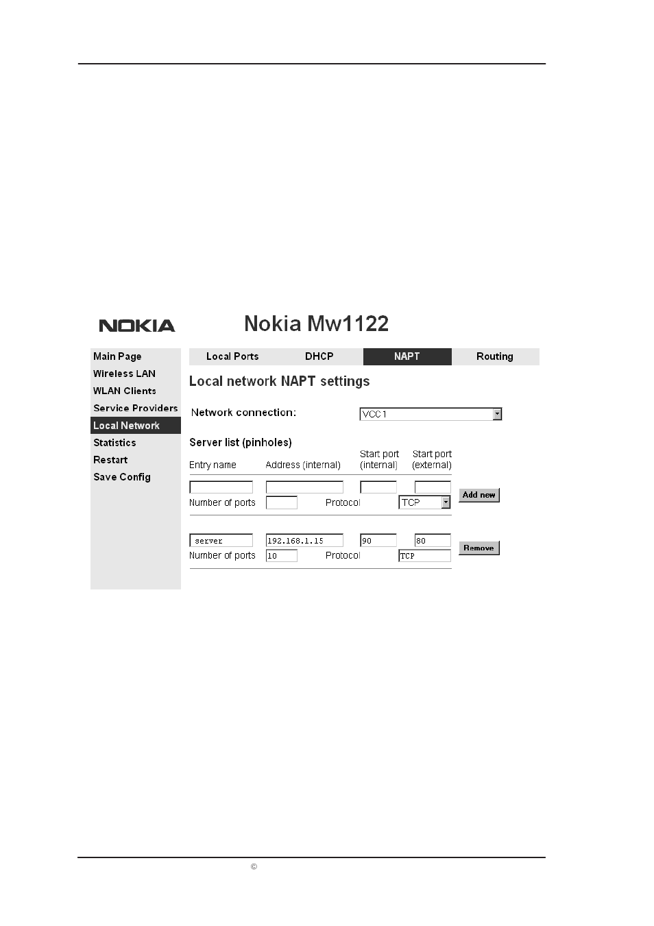 Mw1122 user manual | Nokia T66520 User Manual | Page 21 / 37