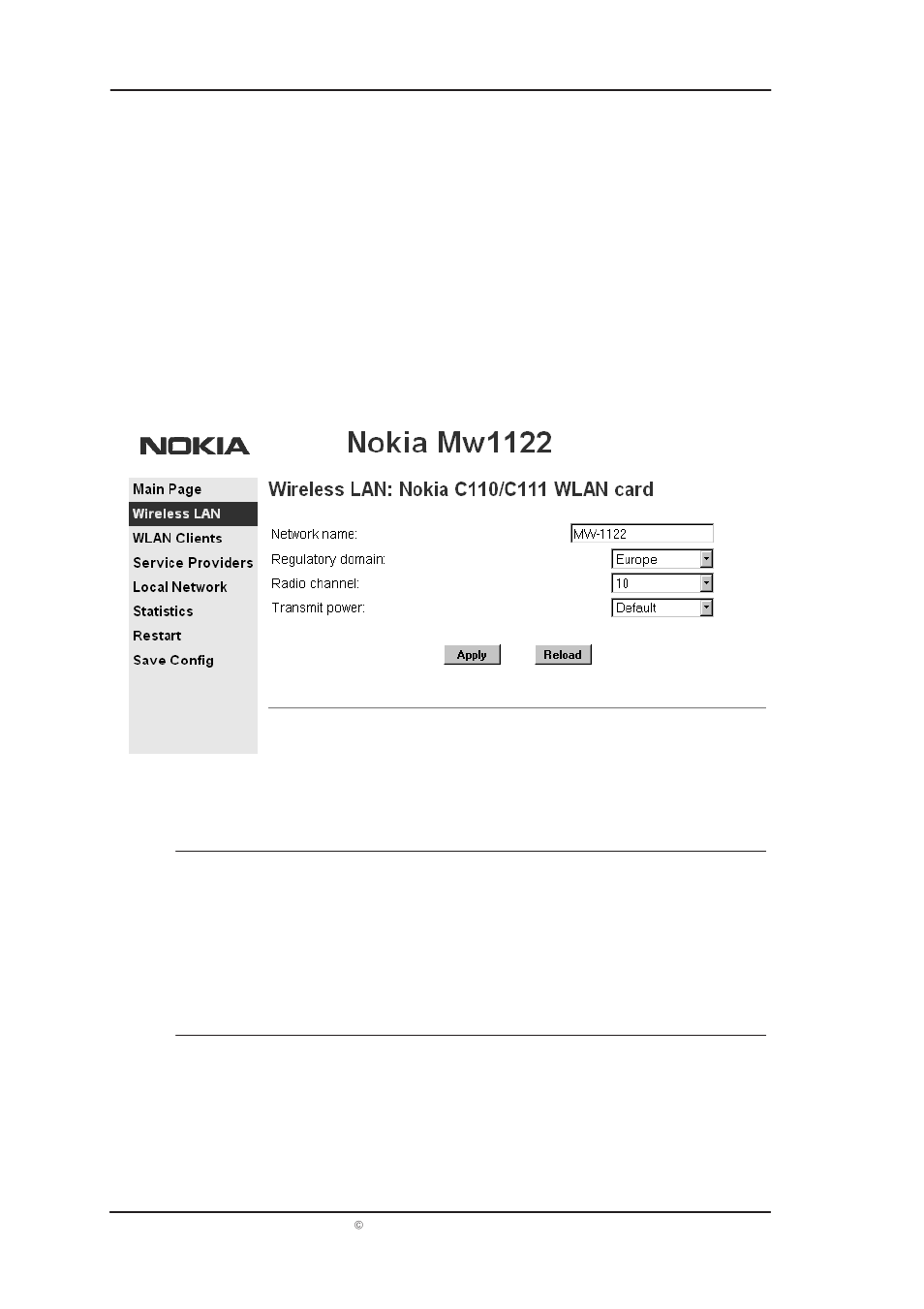 Mw1122 user manual | Nokia T66520 User Manual | Page 9 / 37