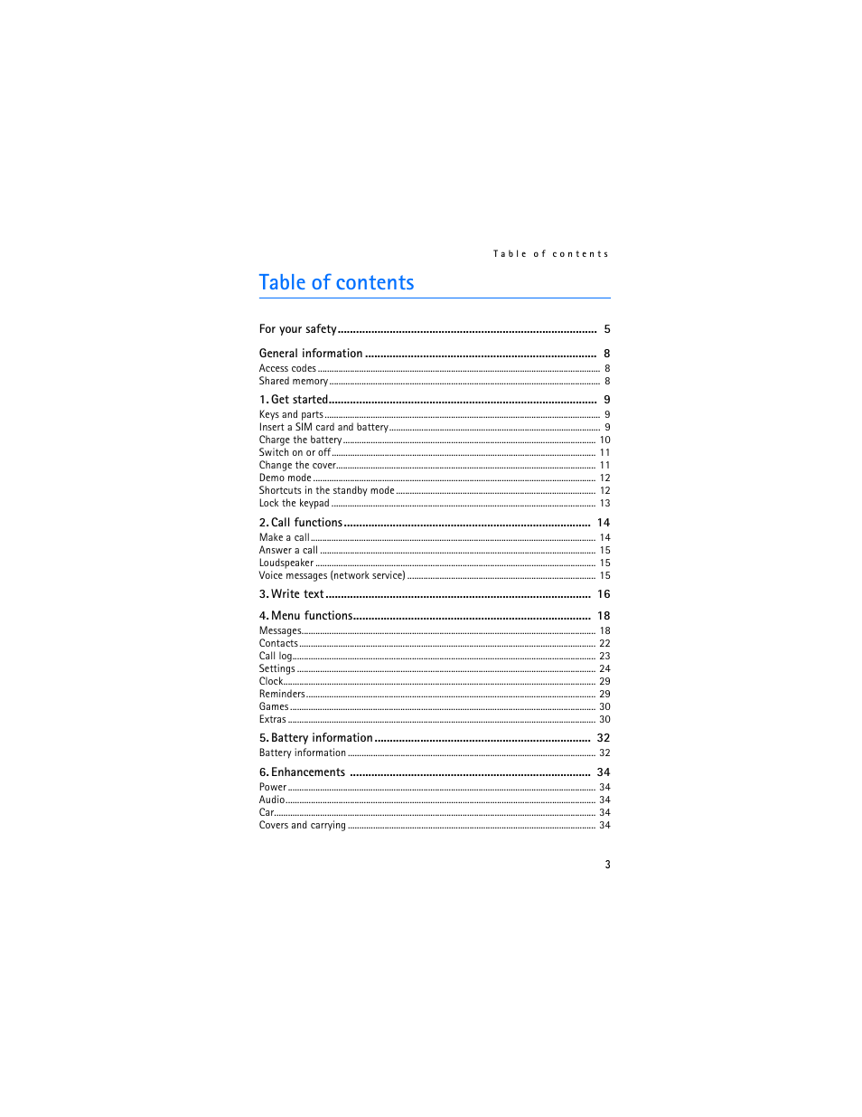 Nokia 1600 User Manual | Page 4 / 89