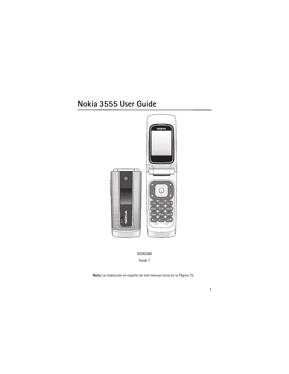 Nokia 3555 user guide | Nokia 3555 User Manual | Page 2 / 161