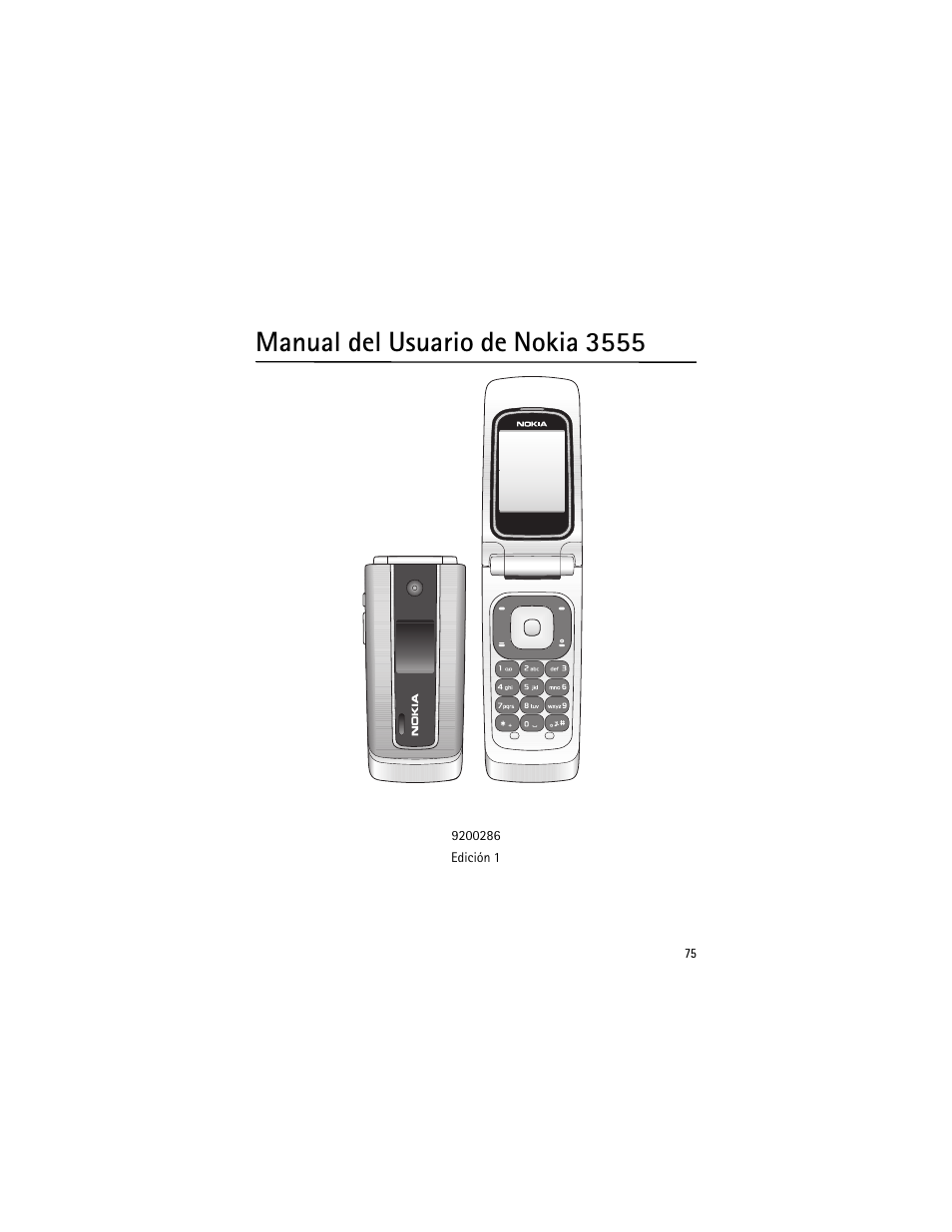 Manual del usuario de nokia 3555 | Nokia 3555 User Manual | Page 76 / 161