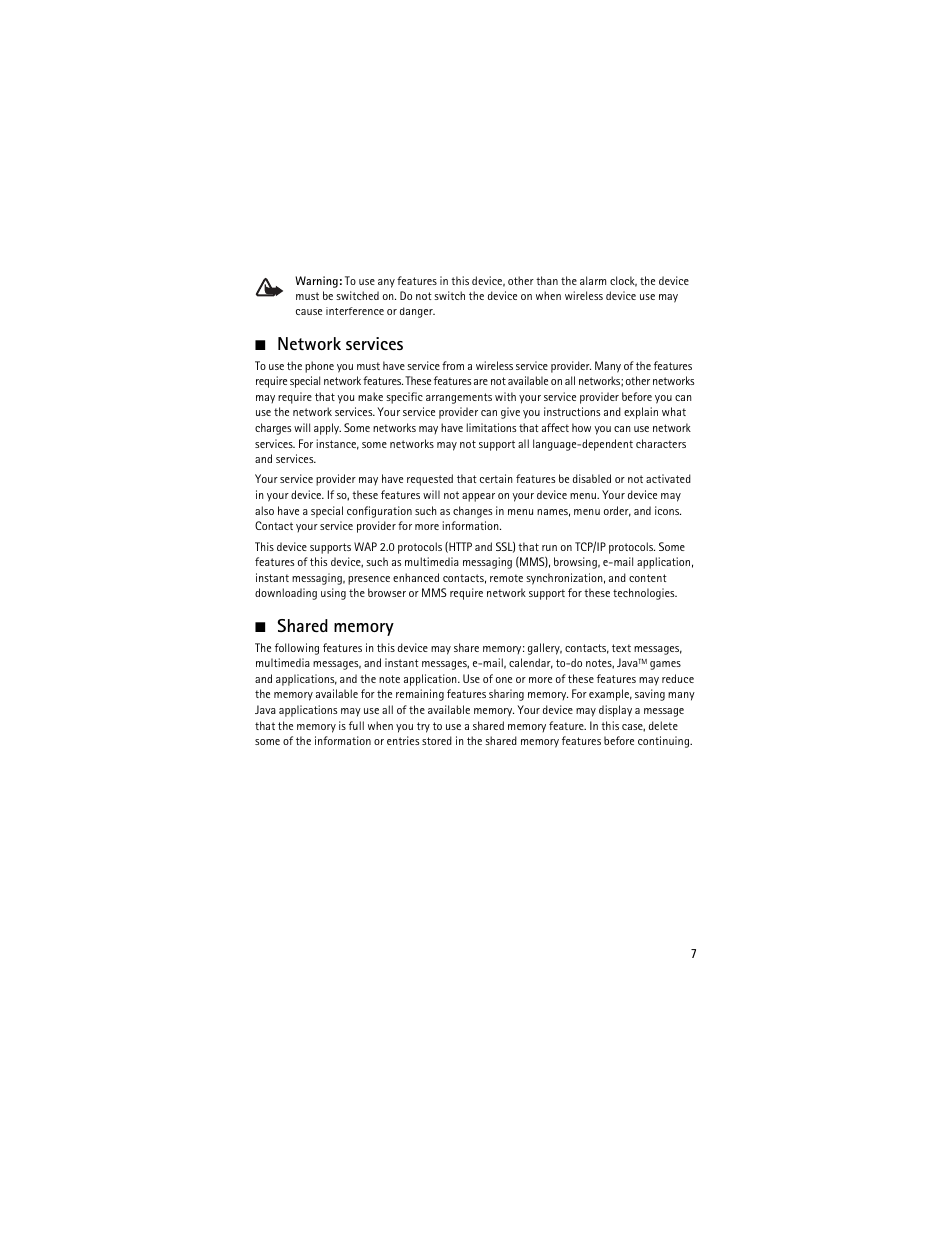 Network services | Nokia 3555 User Manual | Page 8 / 161