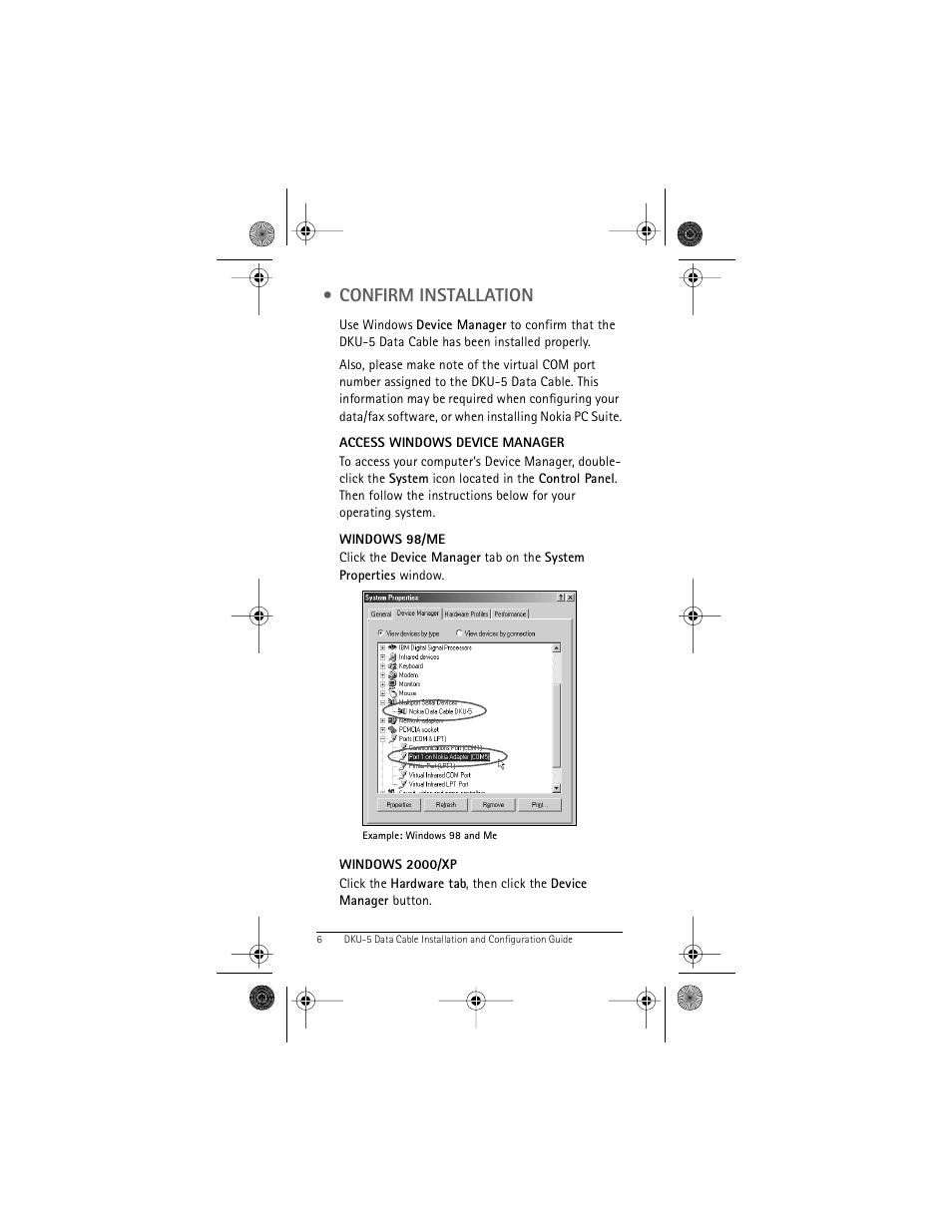 Confirm installation | Nokia DKU-5 User Manual | Page 10 / 12
