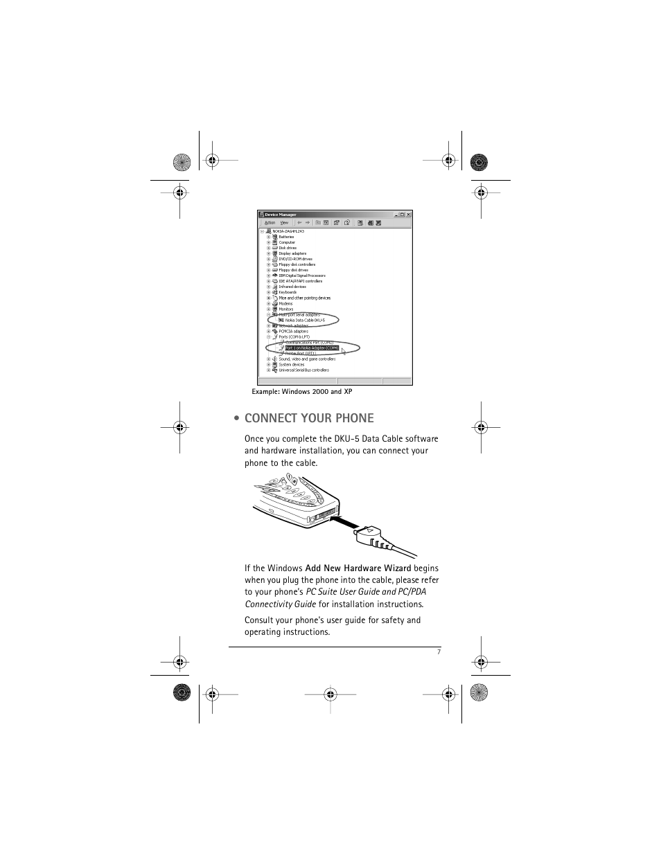 Connect your phone | Nokia DKU-5 User Manual | Page 11 / 12