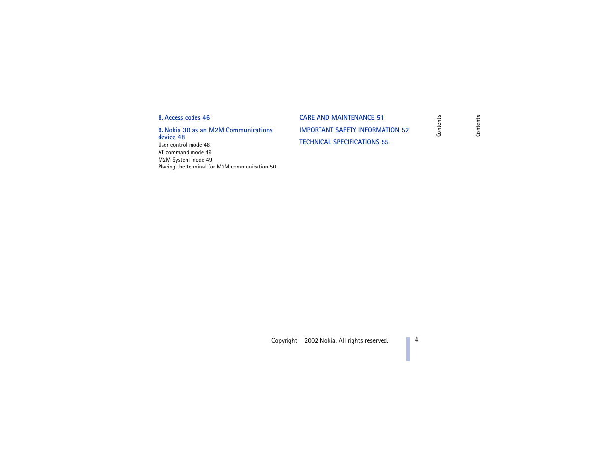 Nokia 30 GSM User Manual | Page 4 / 56