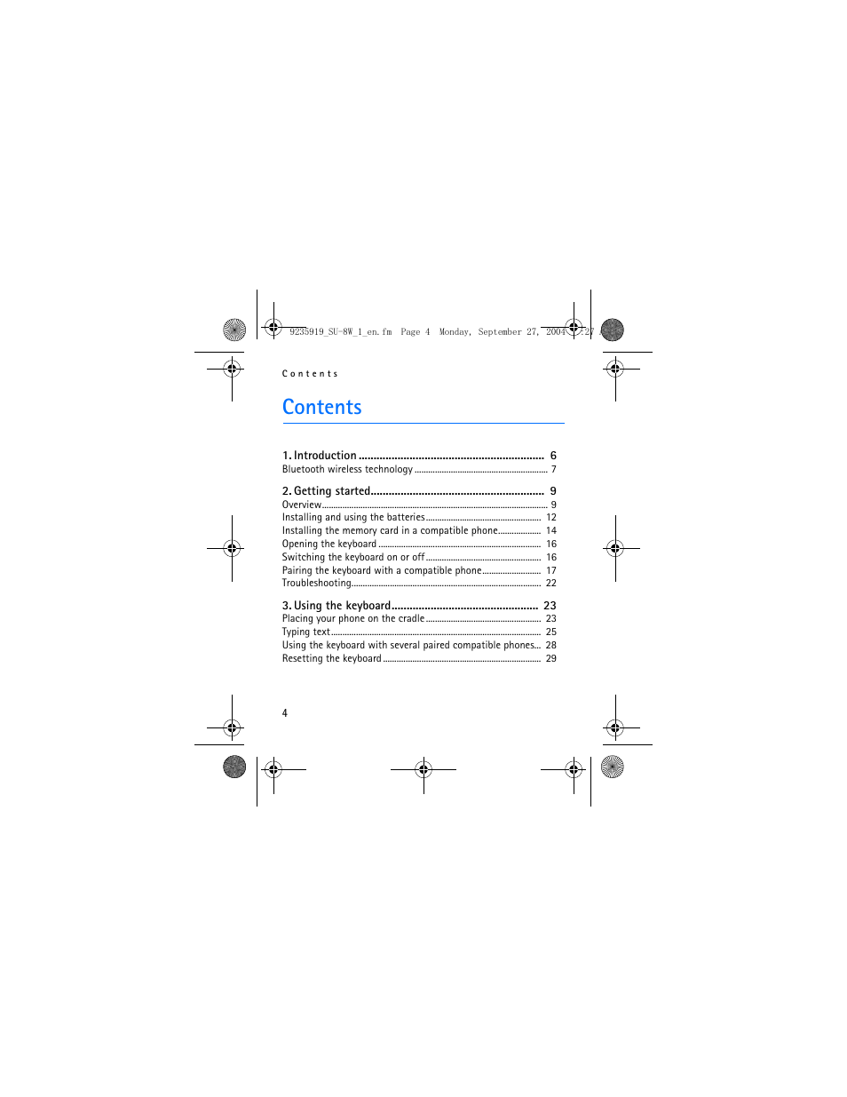 Nokia SU-8W User Manual | Page 4 / 34