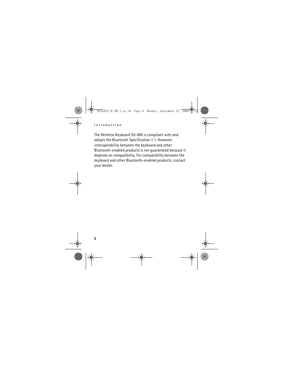 Nokia SU-8W User Manual | Page 8 / 34