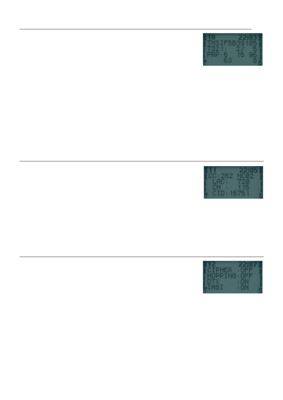 Display 10 – paging repetition period, tmsi, loca | Nokia 21XX User Manual | Page 9 / 34