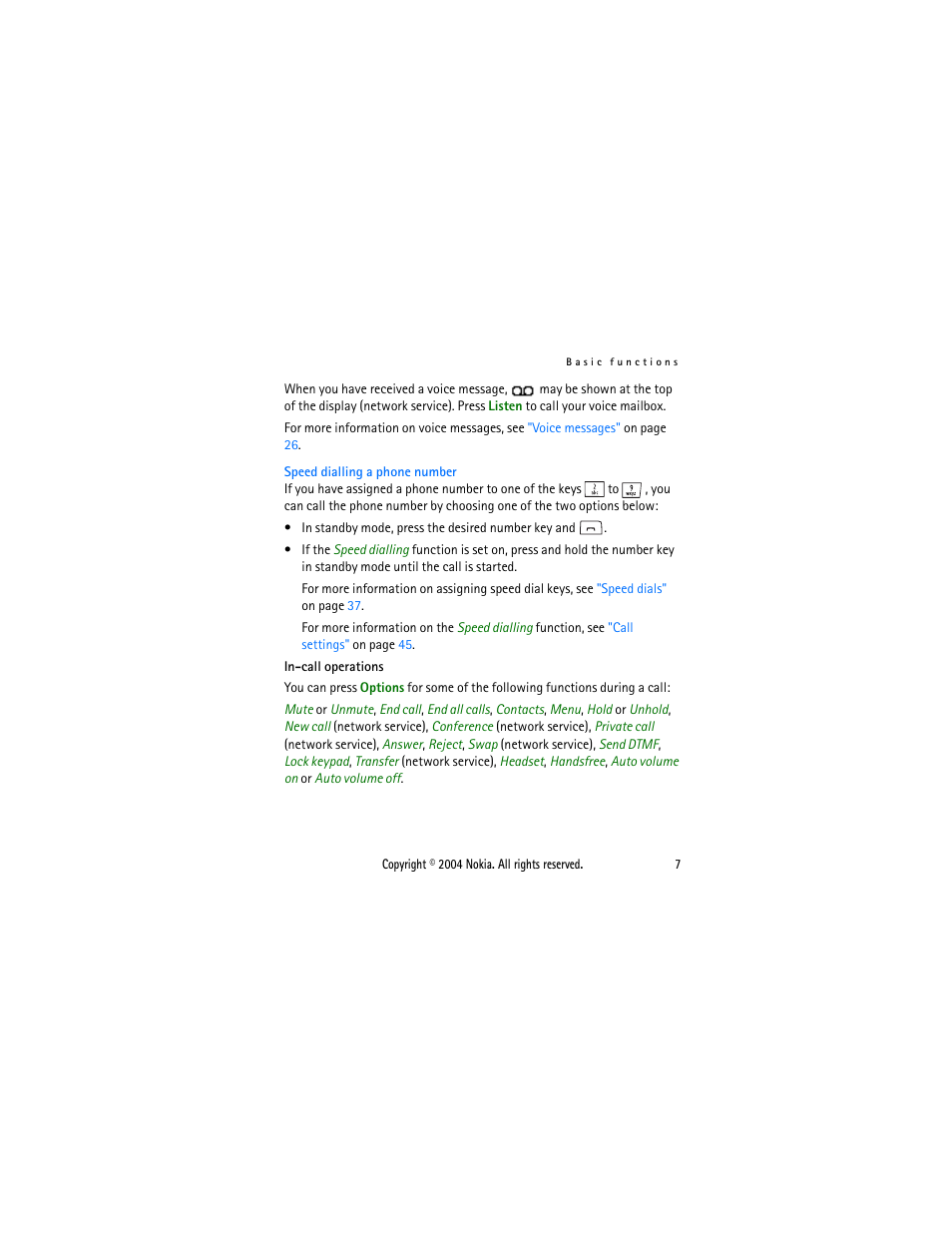 Nokia 2650 User Manual | Page 22 / 106