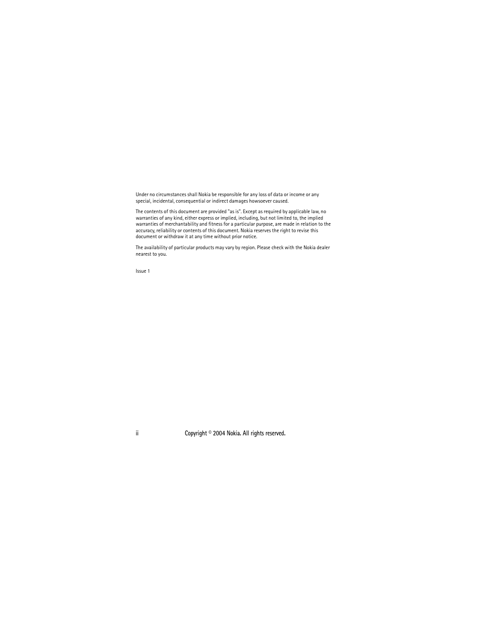 Nokia 2650 User Manual | Page 3 / 106
