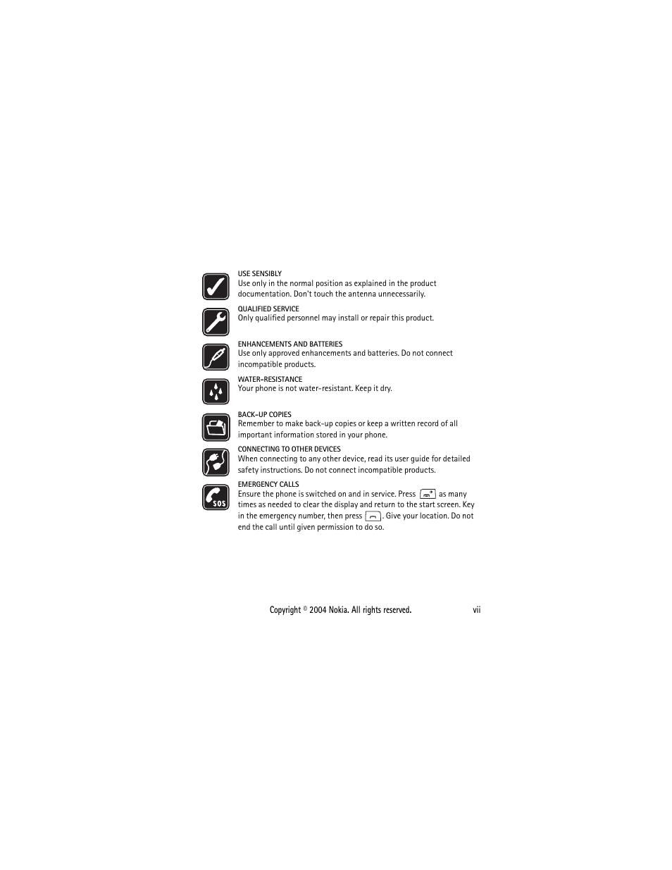 Nokia 2650 User Manual | Page 8 / 106